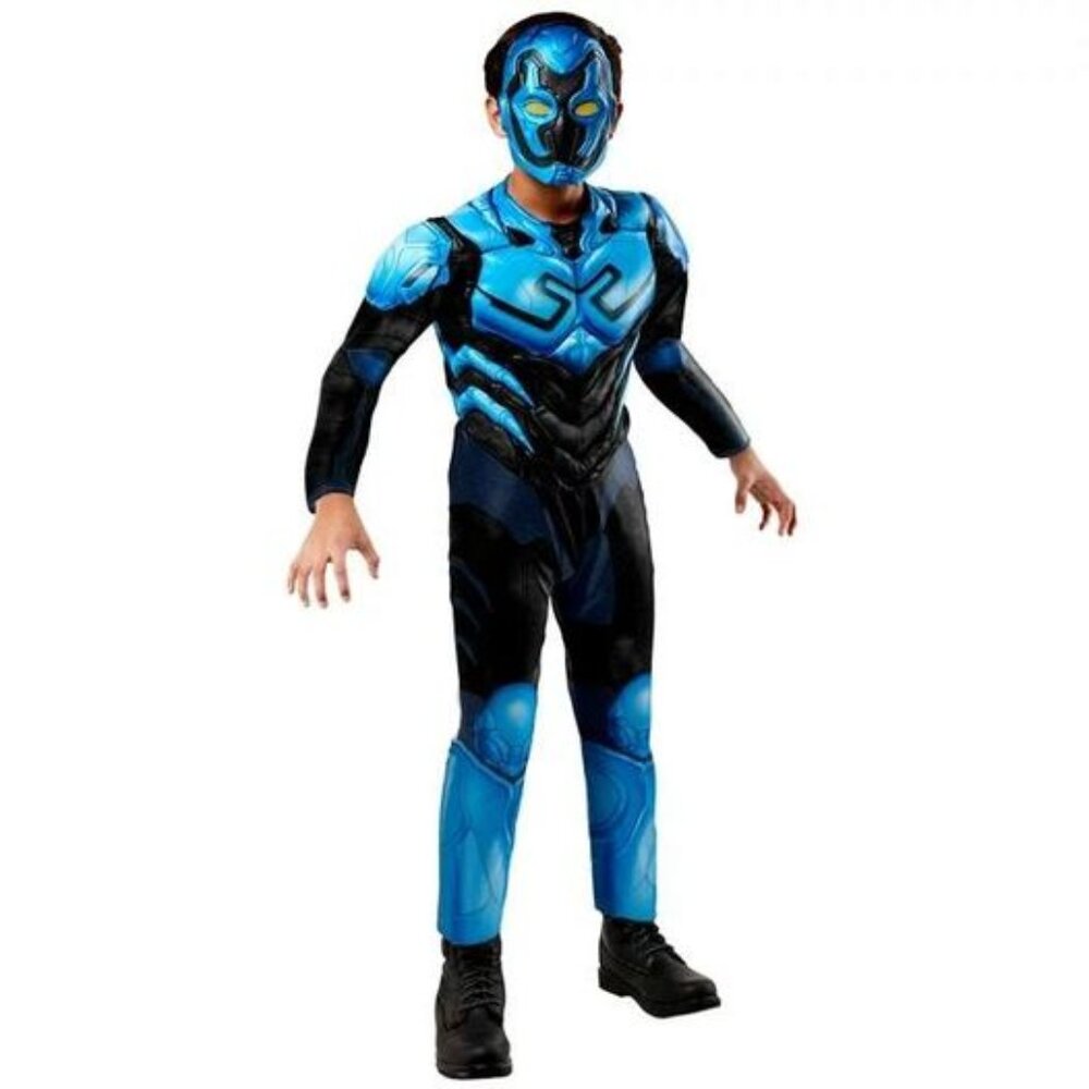 Brand New Blue Beetle Boys Halloween Costume, Size Medium.
